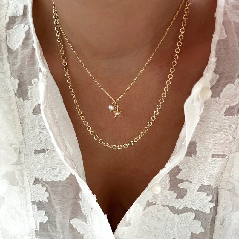 Collier "Sanjay" plaqué or