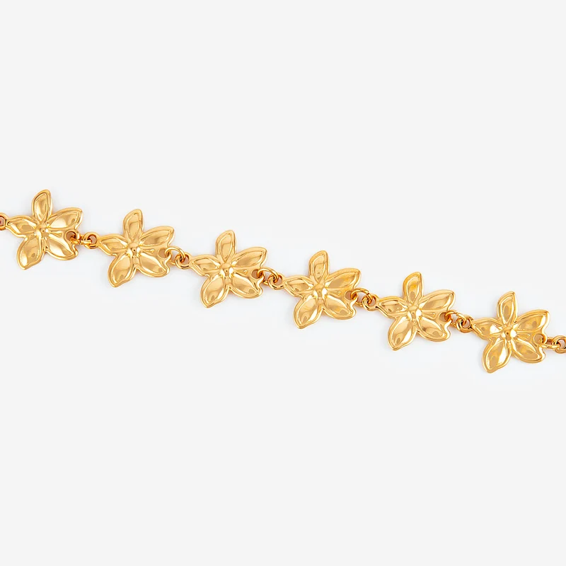 Bracelet avec fleur de cerisier reliée