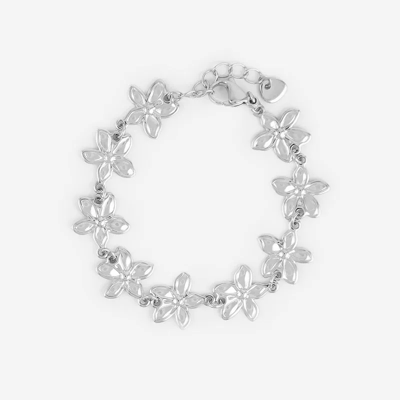 Bracelet avec fleur de cerisier reliée