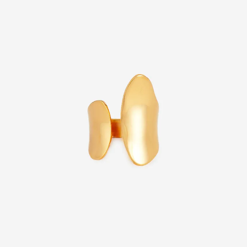 Bague asymétrique à la forme originale