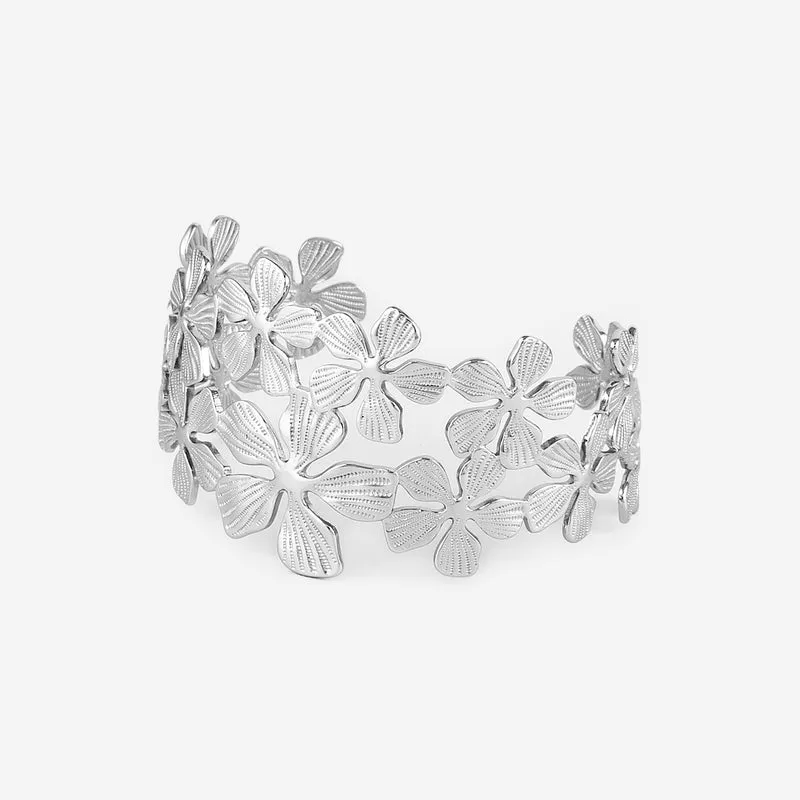 Jonc ouvert avec fleur épaisse reliée