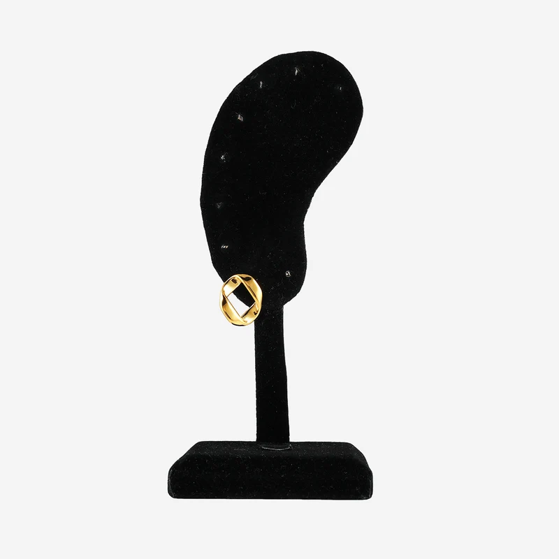 Boucles d’oreilles en forme de losange torsadé
