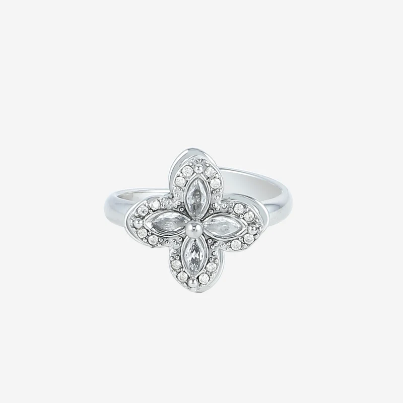 Bague rotative anti-stress trèfle