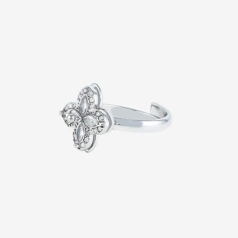 Bague rotative anti-stress trèfle