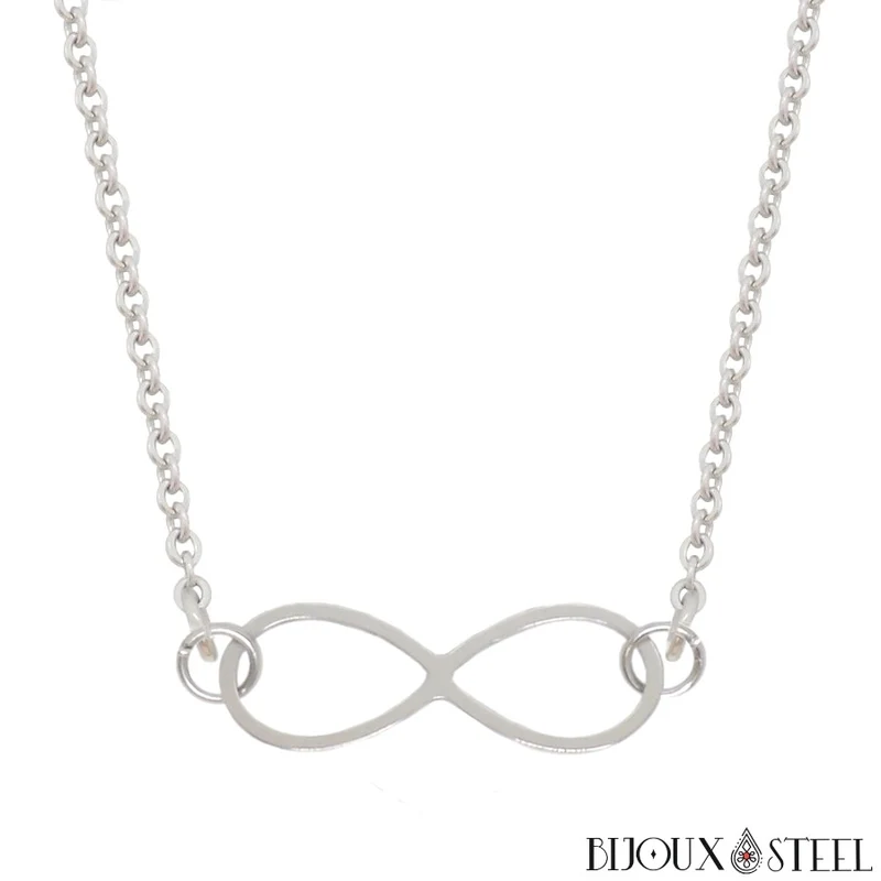 Collier infini en acier inoxydable