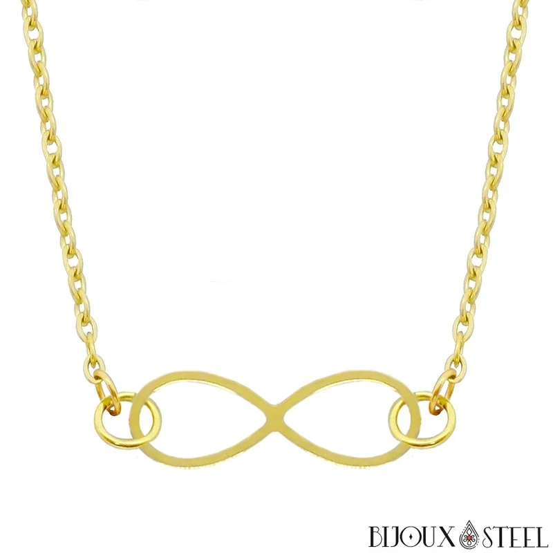 Collier infini en acier inoxydable