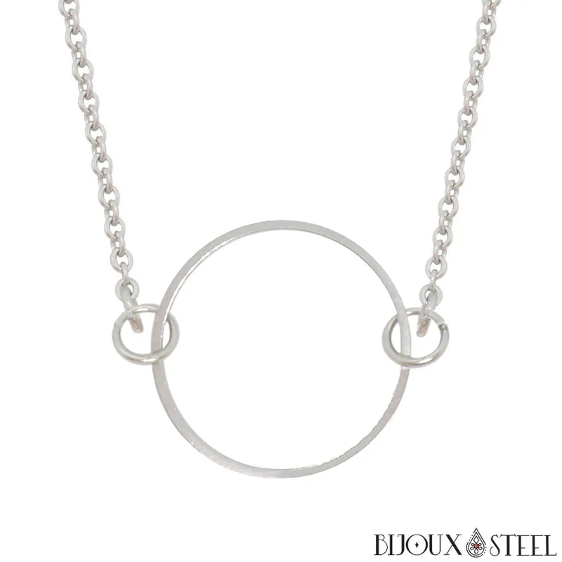 Collier anneau en acier inoxydable