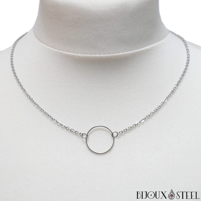 Collier anneau en acier inoxydable