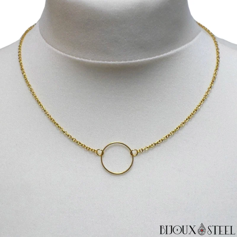 Collier anneau en acier inoxydable