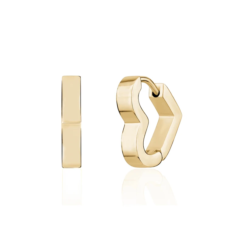 Boucles d'oreilles en forme de cœur