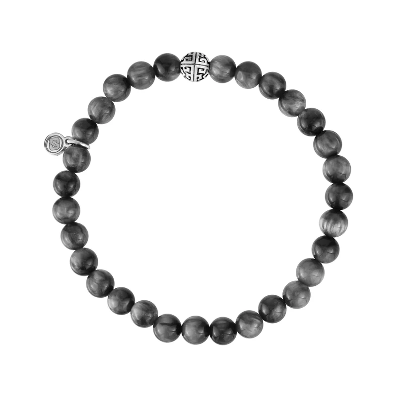 Bracelet de perles en oeil d'aigle 6mm