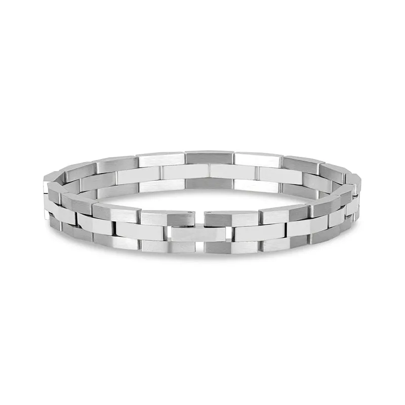 Bracelet à maillons accentués de 8 mm