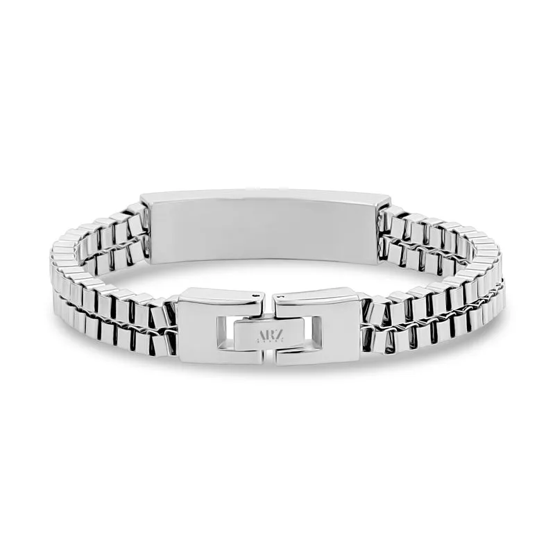 Bracelet d'identification à double rangée de maillons