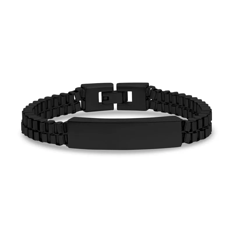 Bracelet d'identification à double rangée de maillons