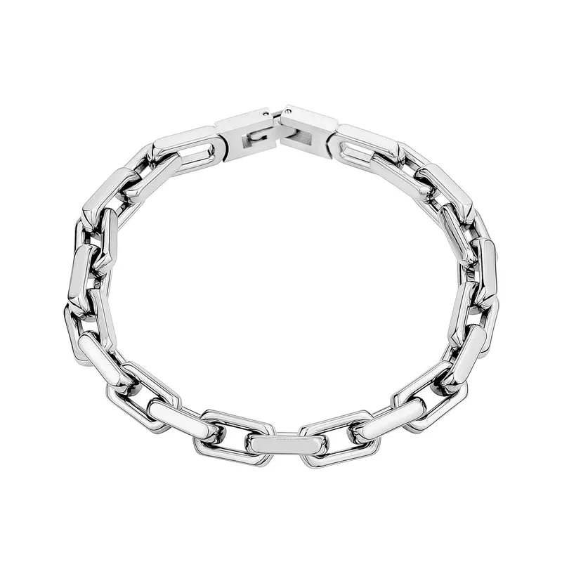 Bracelet à maillons d'acier allongés - 7MM