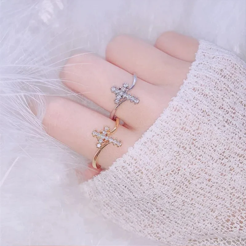 Bague Croix Plaqué Or