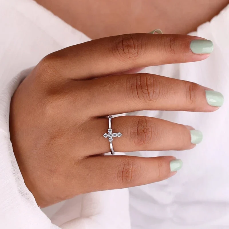 Bague Croix Argent
