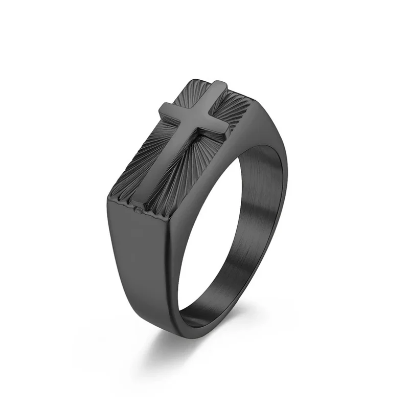 Bague Croix Chevalière