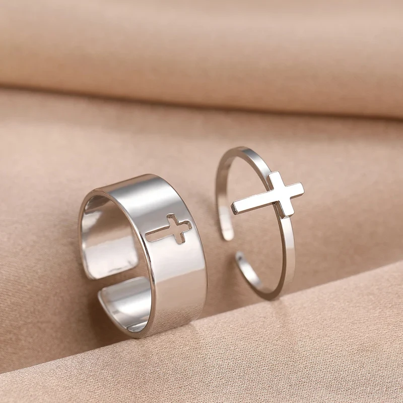 Duo Bague Croix