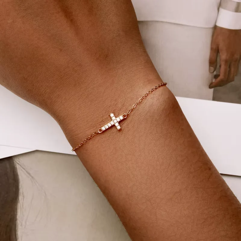 Bracelet Croix Or