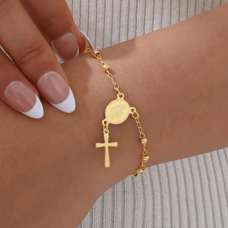 Bracelet Croix Chapelet