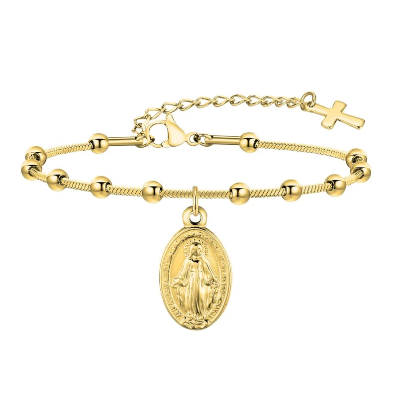 Bracelet Croix Acier Inoxydable
