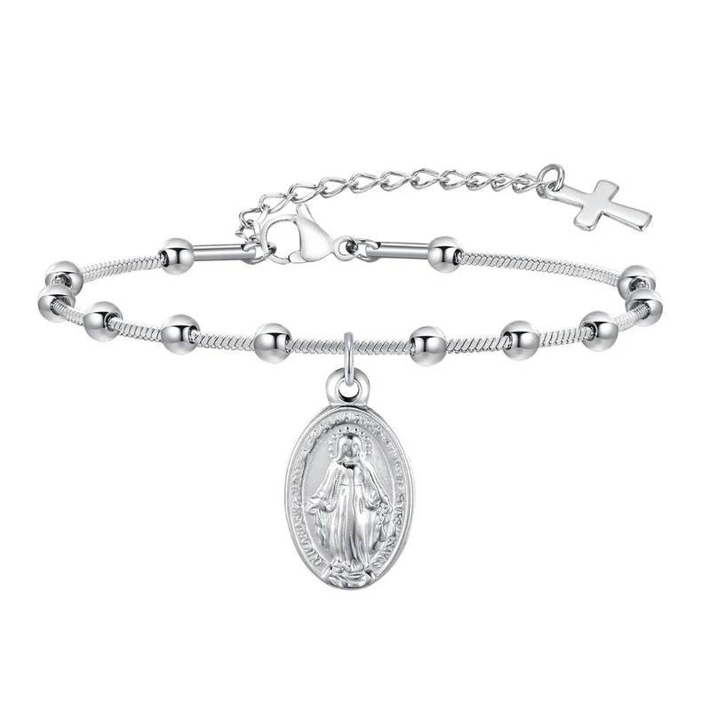 Bracelet Croix Acier Inoxydable