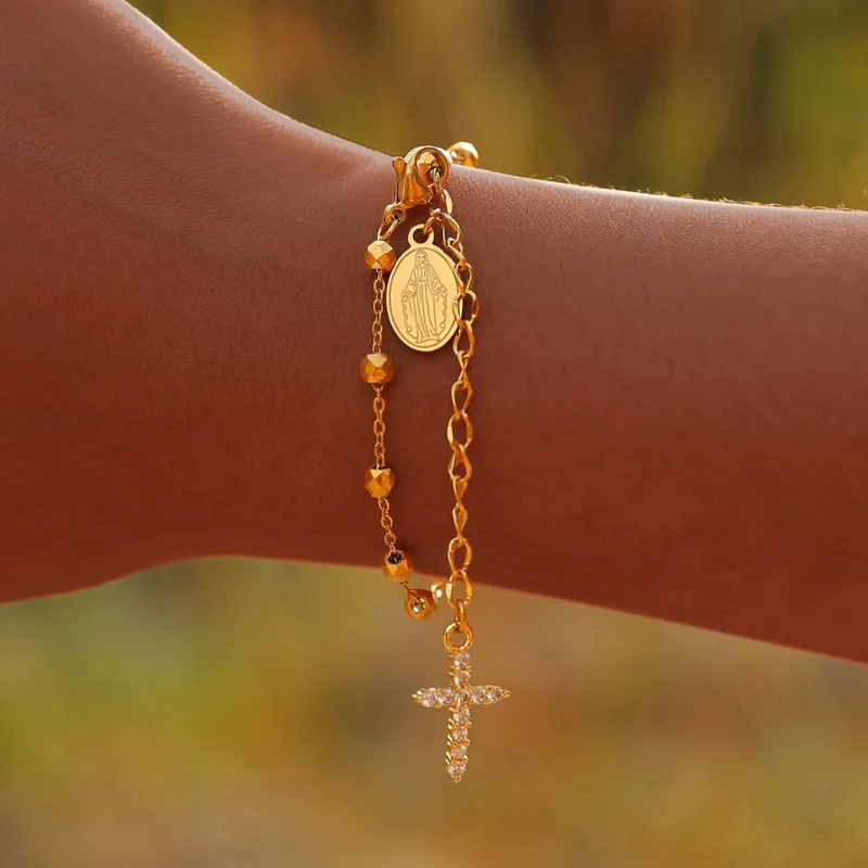 Bracelet Pendentif Croix
