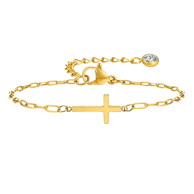 Bracelet Croix Strass