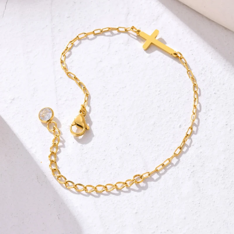 Bracelet Croix Strass