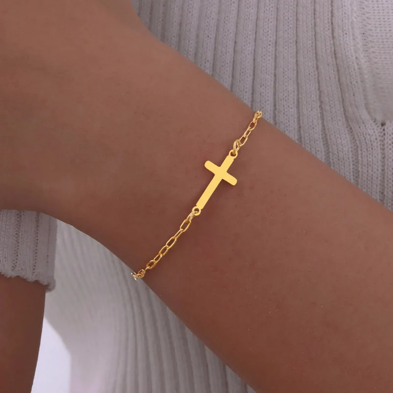 Bracelet Croix Strass