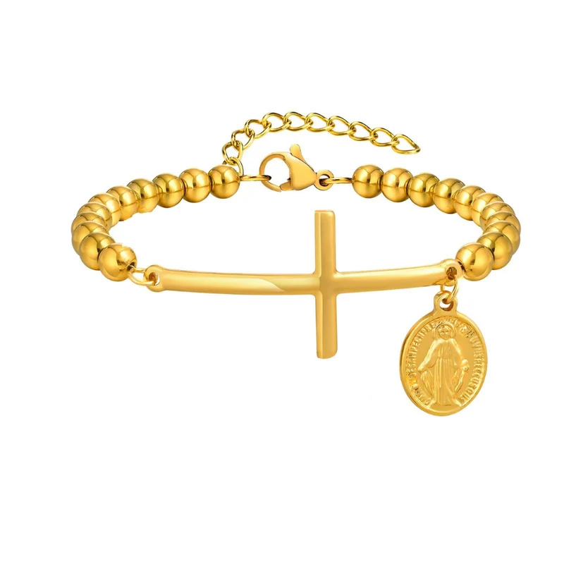 Bracelet Croix Vierge Marie