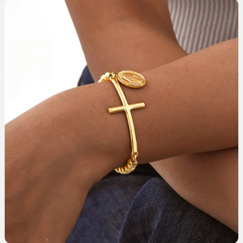 Bracelet Croix Vierge Marie
