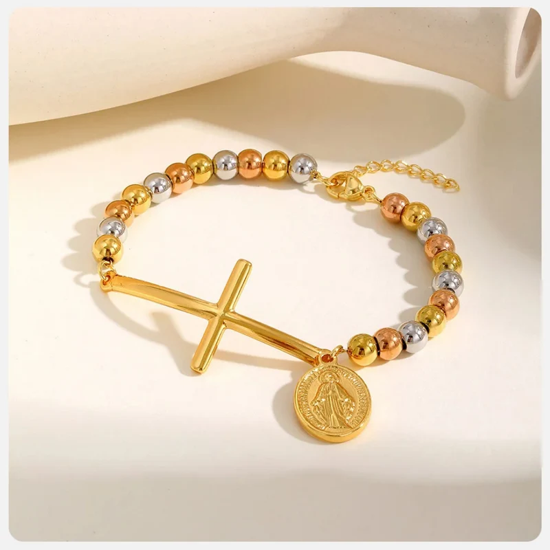 Bracelet Croix Vierge Marie