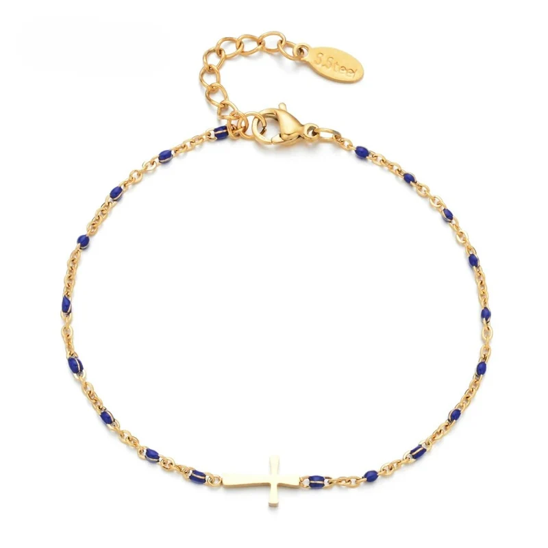 Bracelet Croix Perle