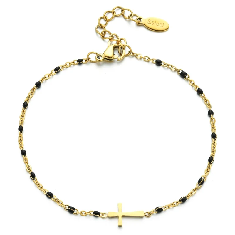 Bracelet Croix Perle