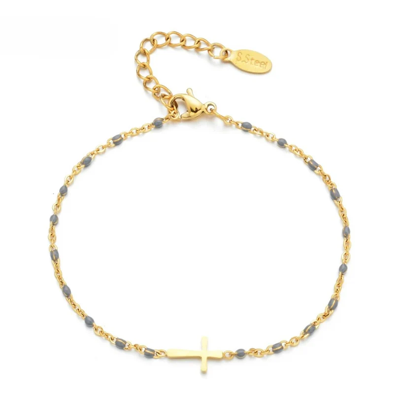 Bracelet Croix Perle