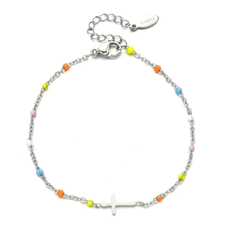 Bracelet Croix Perle