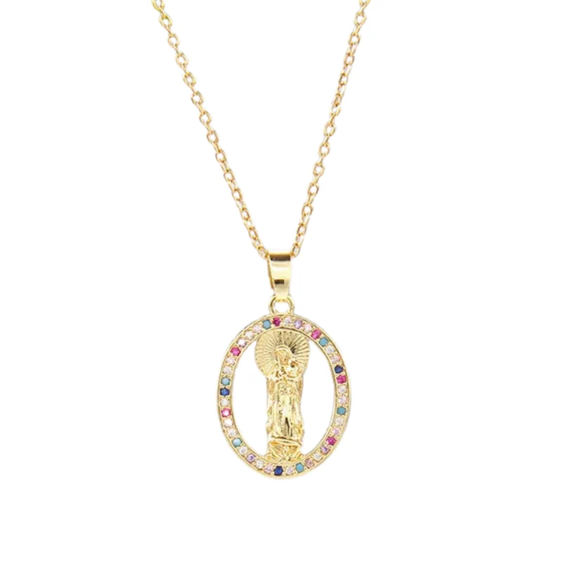 Collier Vierge Marie Ajouré