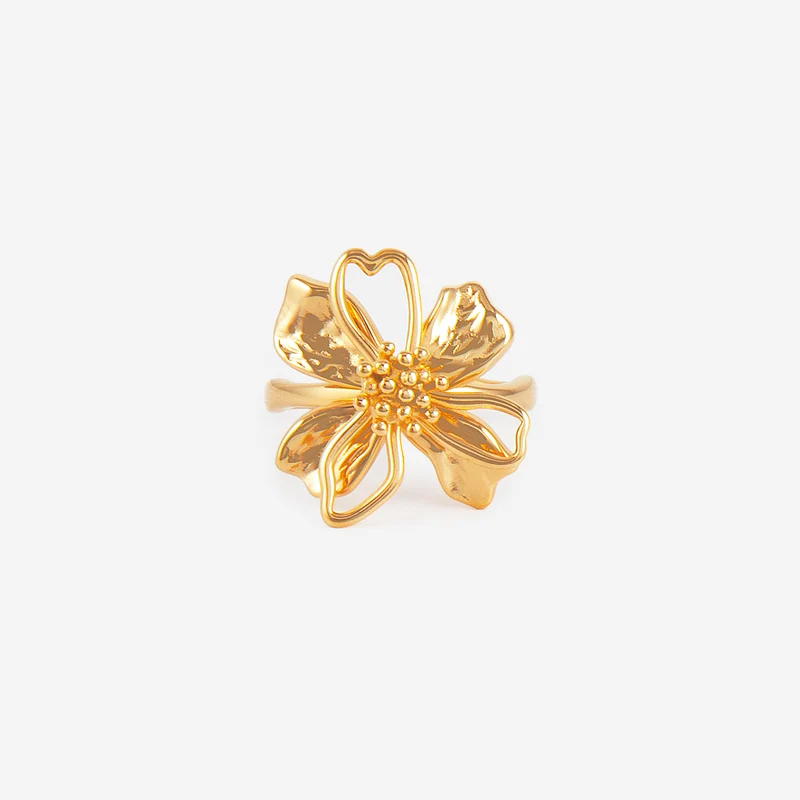 Bague Fleur Irrégulière