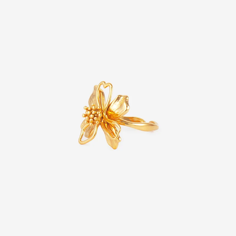 Bague Fleur Irrégulière