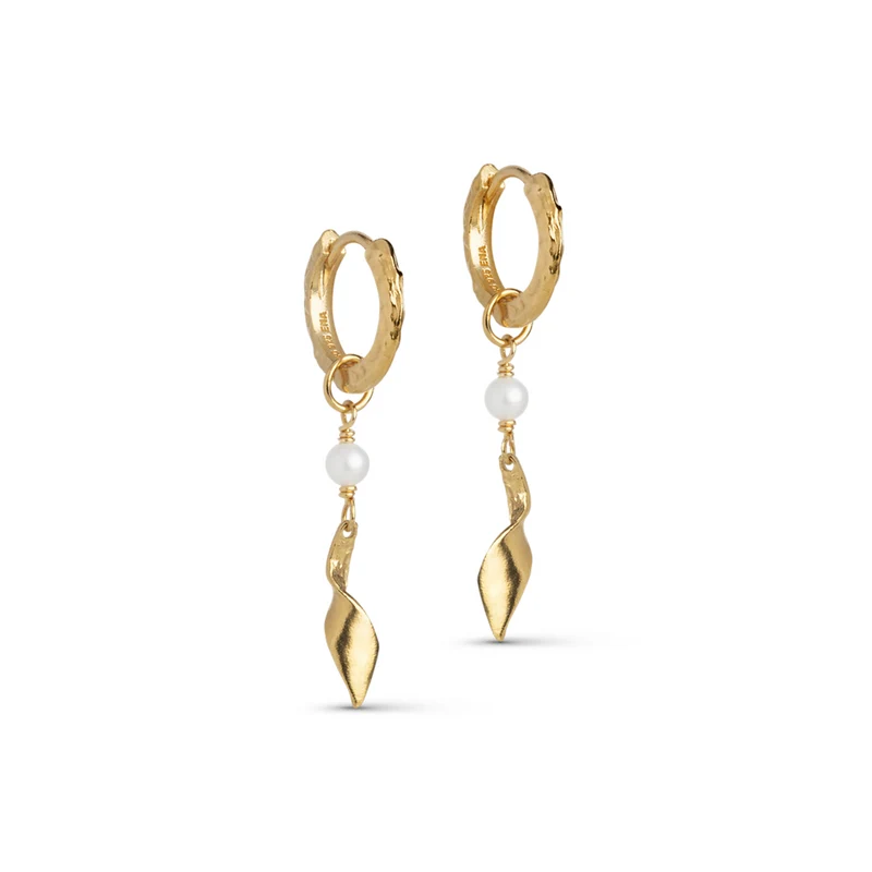 ENAMEL Copenhagen May Boucles d'oreilles en argent sterling 925 recyclé plaqué or de mai E366GM-PE