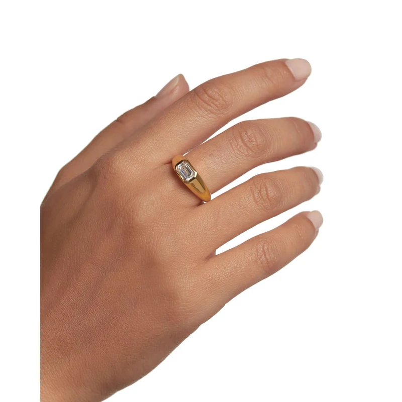 P D Paola The New Essentials Femmes Bague Plaqué or 18 carats AN01-985-10