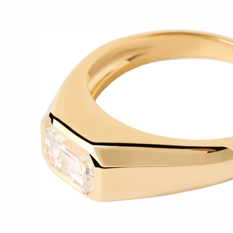 P D Paola The New Essentials Femmes Bague Plaqué or 18 carats AN01-985-10