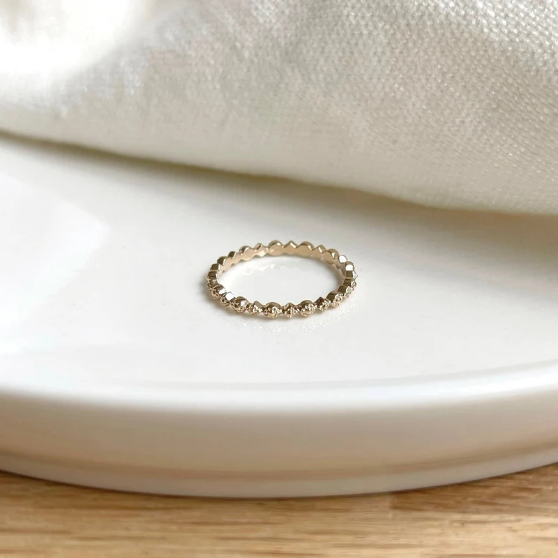 Bague "Wendy" plaqué or