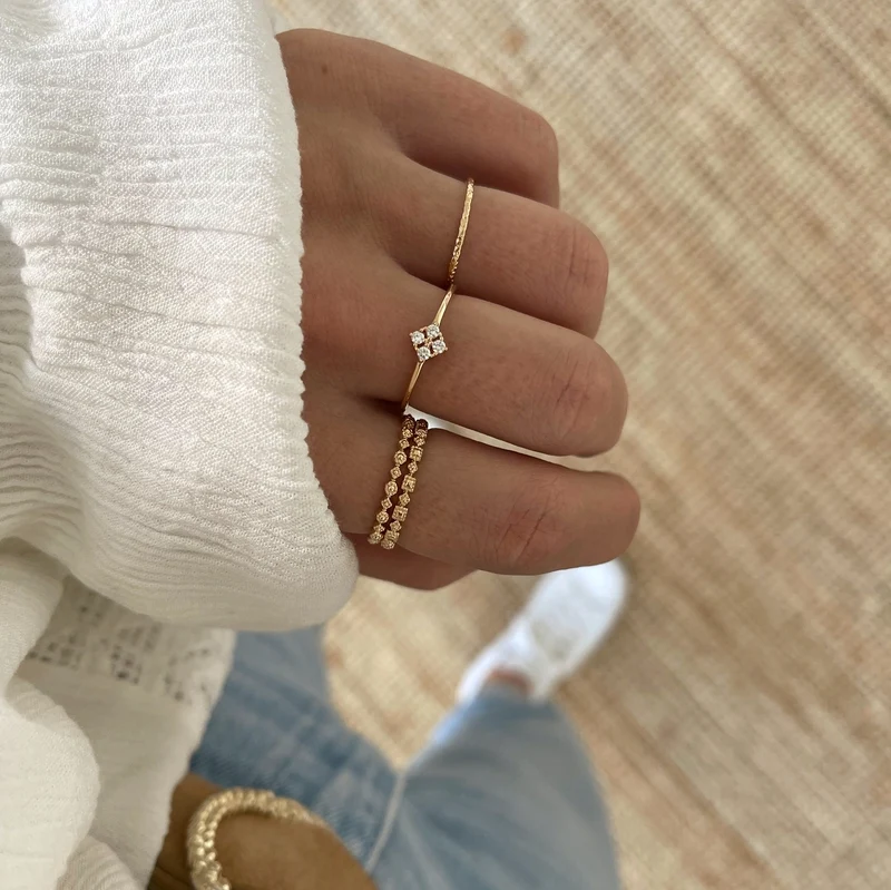 Bague "Clarisse" plaqué or