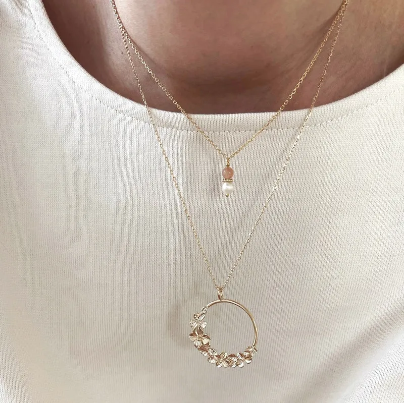 Collier "Hortense" plaqué or