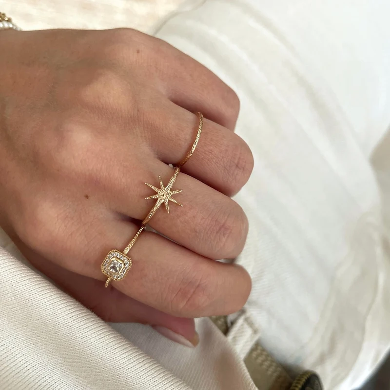 Bague "Tiffany" plaqué or