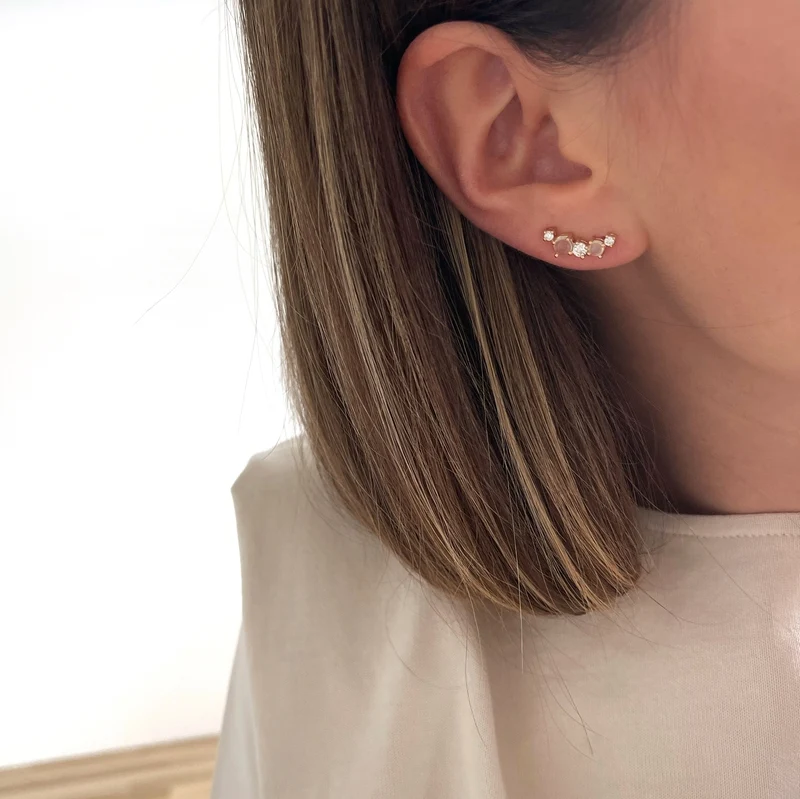 Boucles d'oreilles "Elisa" plaqué or