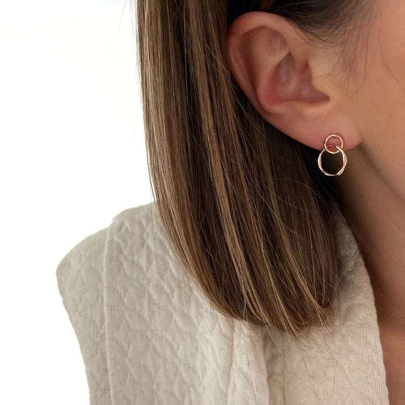 Boucles d'oreilles "Irene" plaqué or
